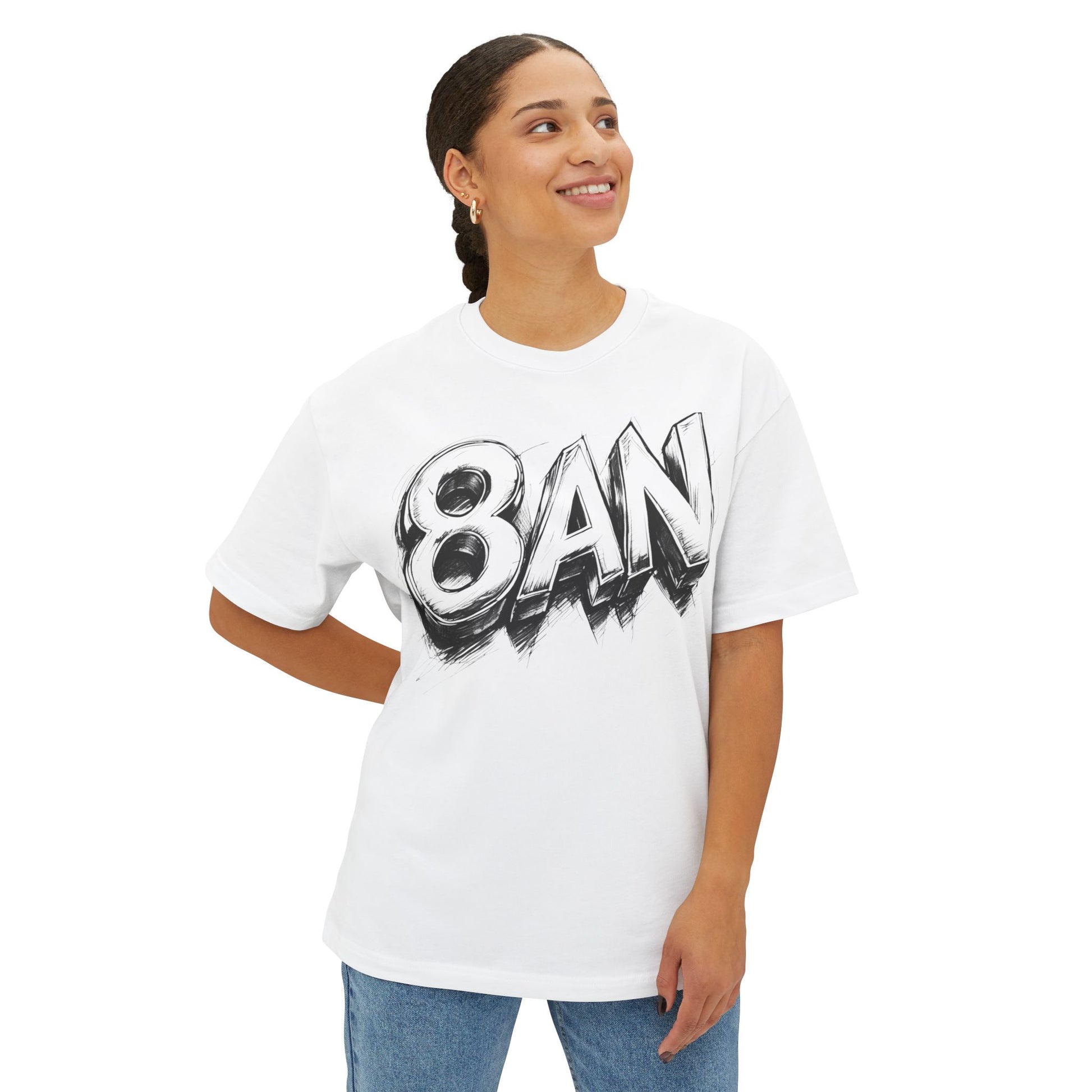 Chic Graphic Tee - Unisex Oversized Boxy T-Shirt, Casual Women and Men Gift, Streetwear Style, Everyday Fashion, Summer Outfit
