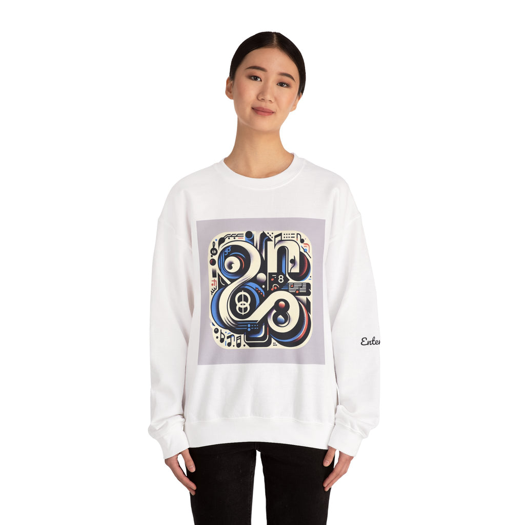 Artistic Unisex Crewneck Sweatshirt with Unique Graphic Design, Cozy Layer, Gift for Art Lovers, Trendy Streetwear, Perfect for Fall